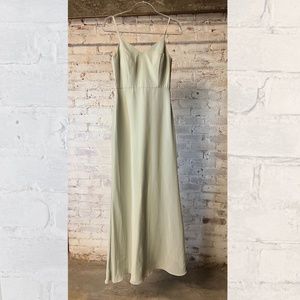 aura v-neck thin strap bridesmaid dress [size 2]